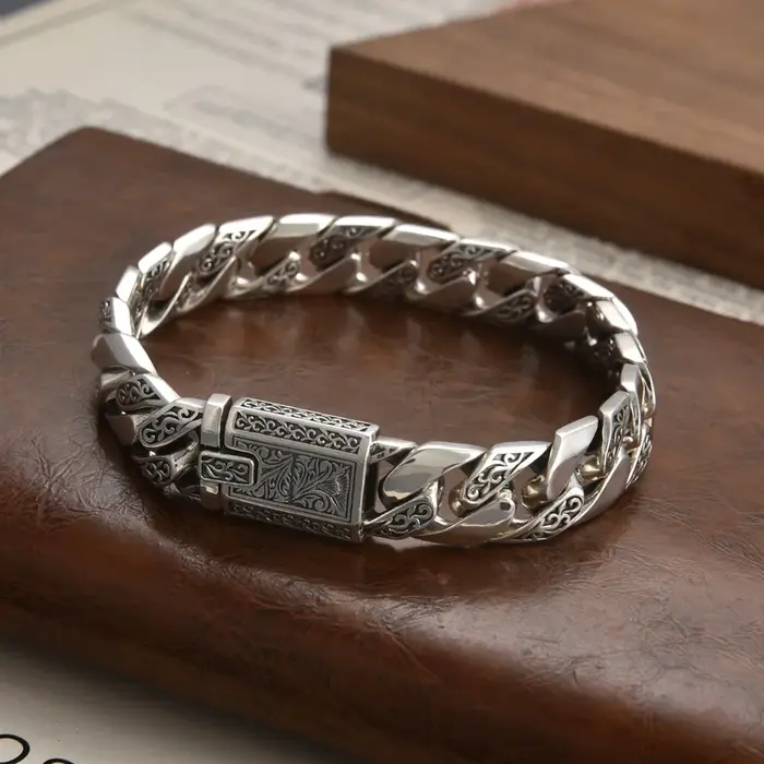Bracelet en argent sterling S925, prix d'usine, dominateur, réservoir de lion, splendide, tendance, 