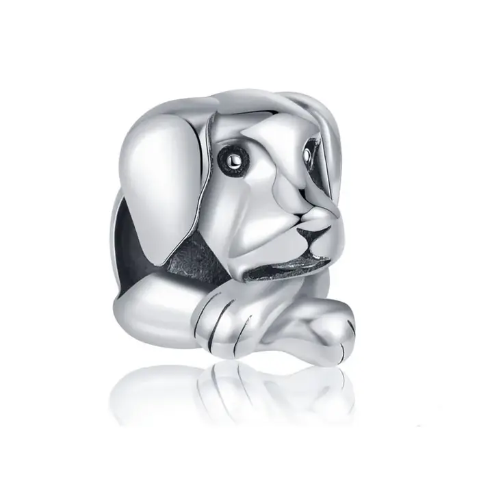 Nouveauté 2026 : Pendentif Perle en Argent 925, Motif Chat et Chien Mignons de Dessin Animé, Idéal p