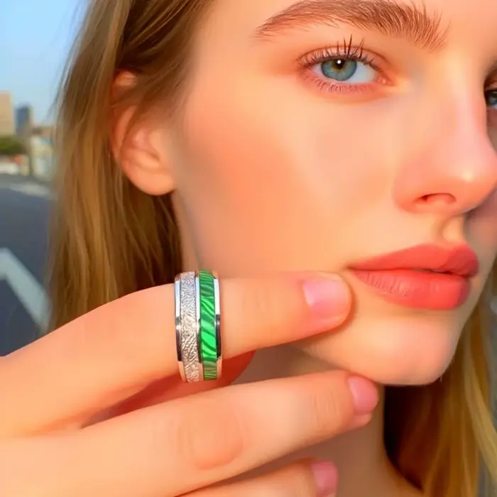 Bague de cocktail en acier inoxydable unisexe avec motifs irréguliers, pour femmes et hommes, idéale pour les occasions quotidiennes et spéciales