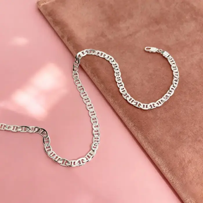 Cadeaux de noël 40-60 cm 925 collier en argent Sterling de luxe 6 MM magnifique charme mode garçon h
