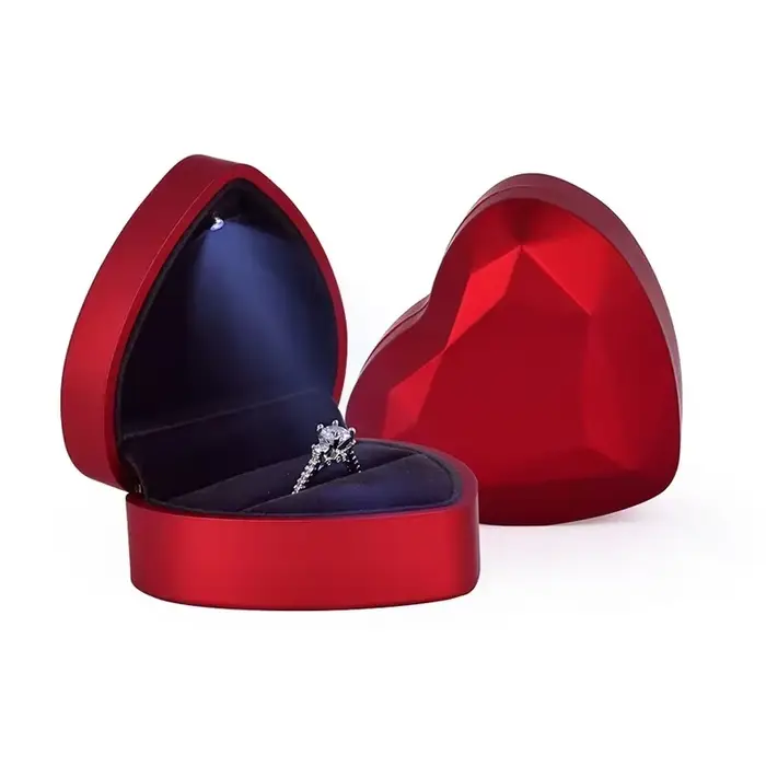 Boîte à bijoux créative en forme de cœur
