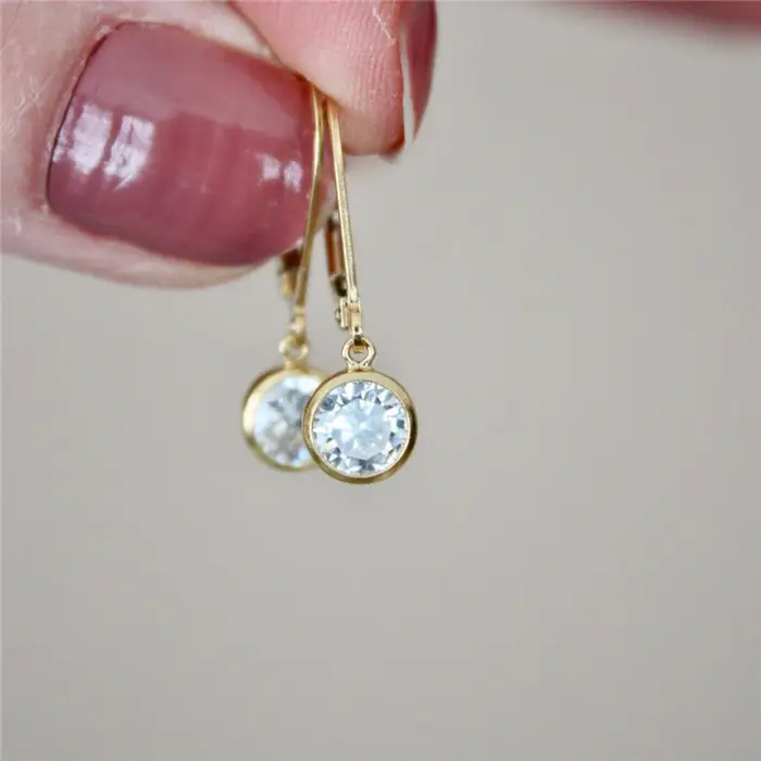 Boucles d'oreilles créoles en or rempli d'or 14 carats