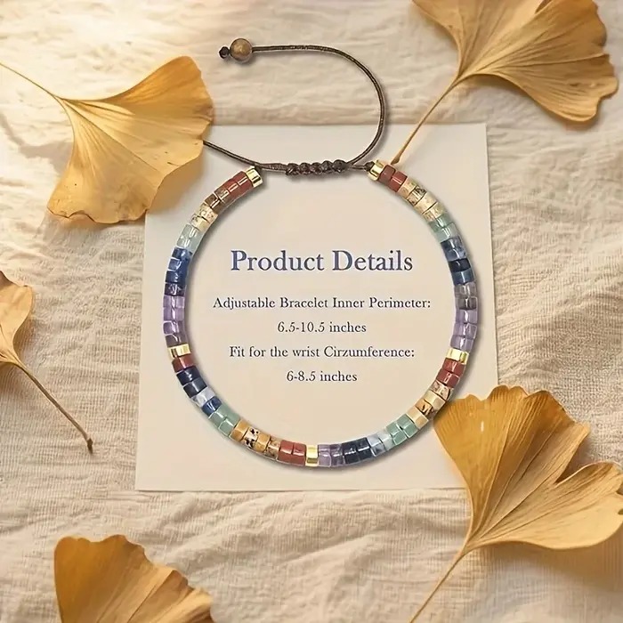 Bracelet 7 chakras en pierre naturelle