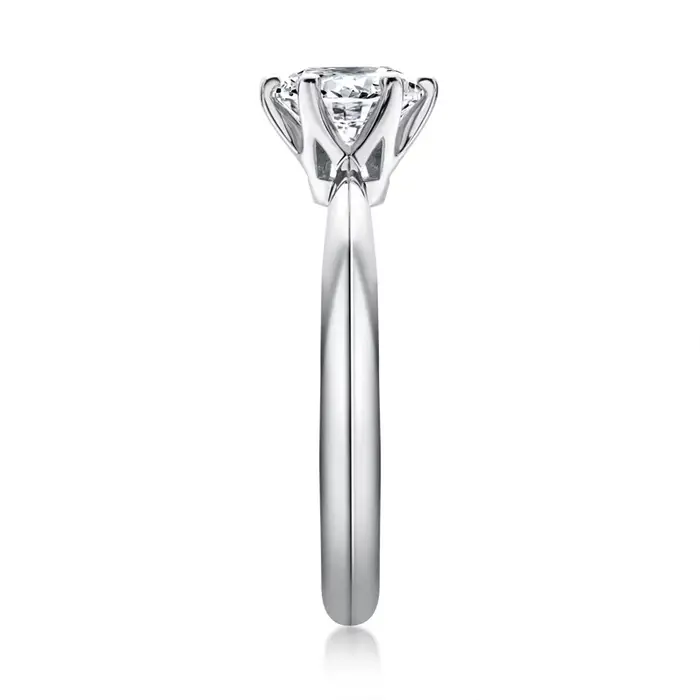 Bague de Fiançailles en Argent 2023 et Or Blanc 18K