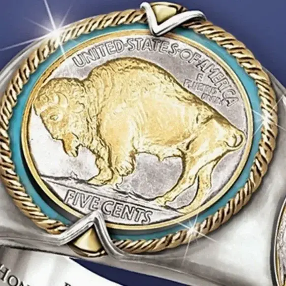 Bague commémorative de buffle Double couleur