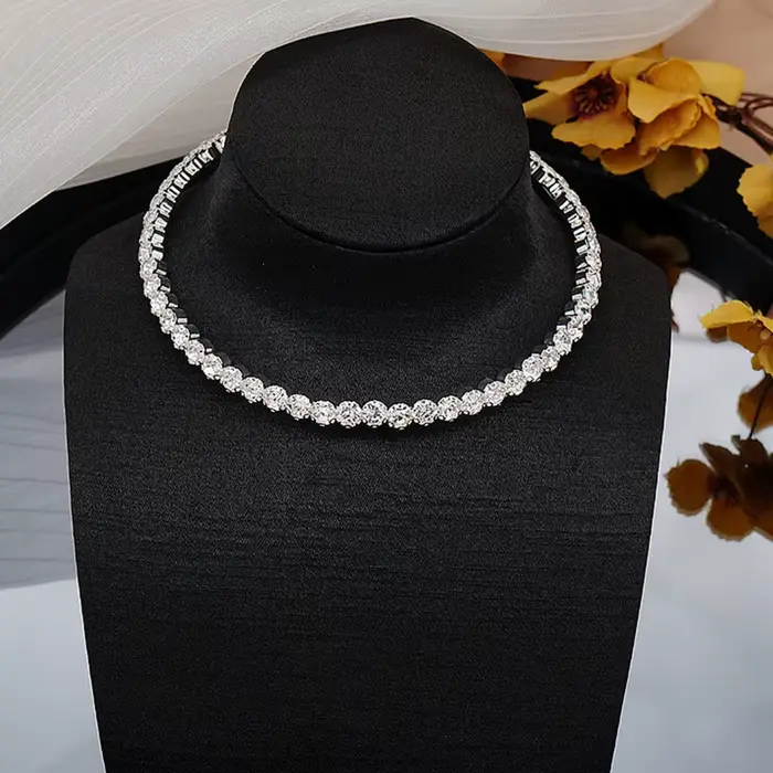 BLIJERY-Collier Ras du Cou pour Femme, Mode Coréenne, Colliers de la raq, Bijoux sur le Cou, Strass en Clip Brcorporelle, Accessoires Y2k, Nouveau