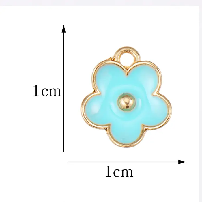 Pendentif fleur de Sakaru en émail mignon pour bijoux