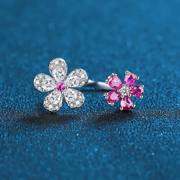 Bague Fleur Rose Sakura
