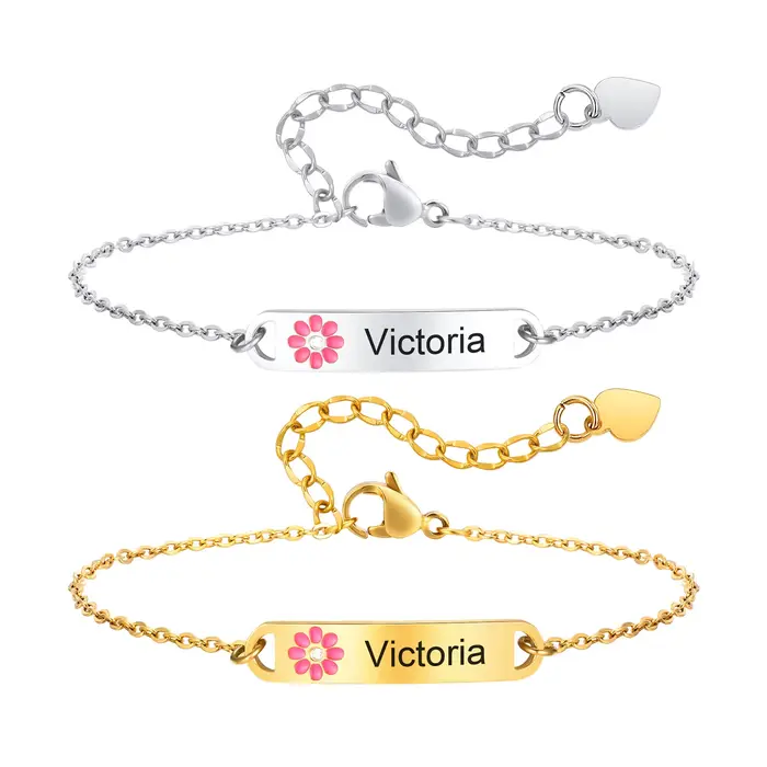 Bracelet personnalisé Aspergers pour petit garçon et fille, médical, SACID, réglable, en silicone, cadeau gravé