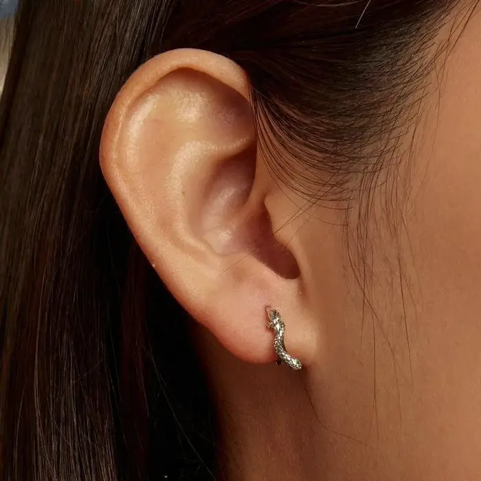REETI – boucles d'oreilles serpent en argent Sterling 925