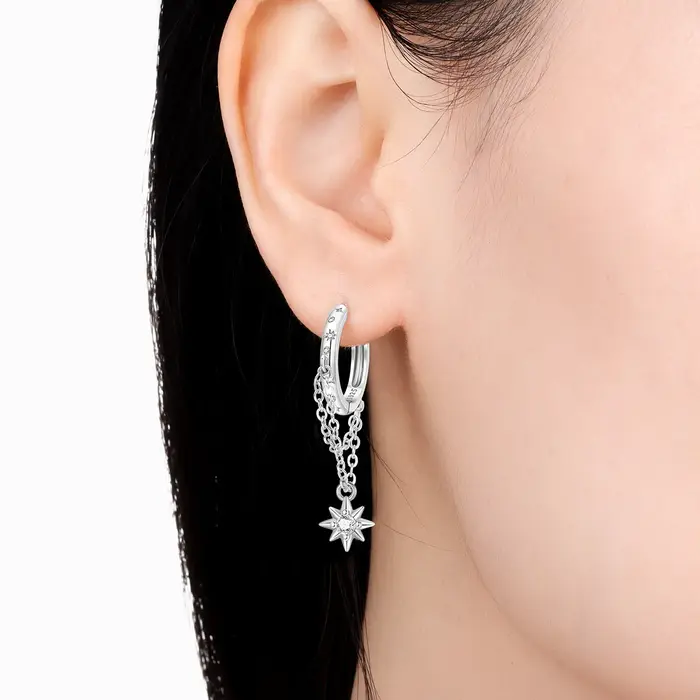 MISEFF – boucles d'oreilles en argent Sterling S925