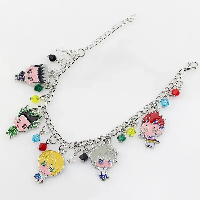 Bracelet à breloques métalliques Anime Hunter avec figurines GON