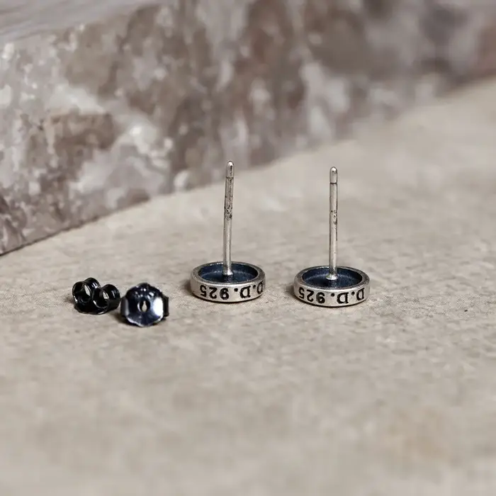 MKENjazz-Boucles d'oreilles en argent regardé 925 pour hommes et femmes