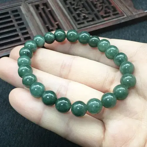 Bracelets en jadéite naturelle de Birmanie, livraison directe, amulette porte-bonheur, bracelets en 