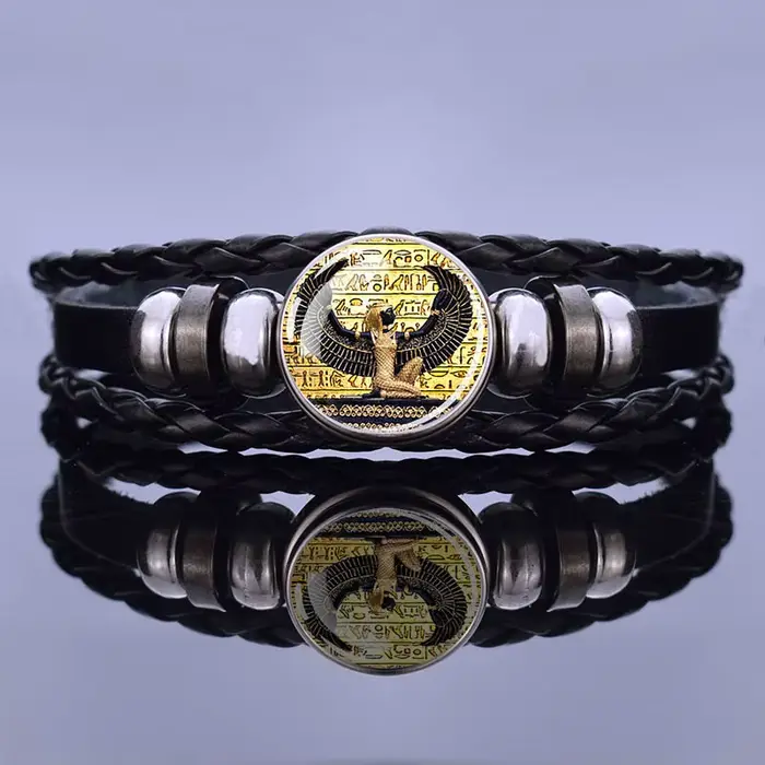 Bracelet Ankh croix punk égyptien