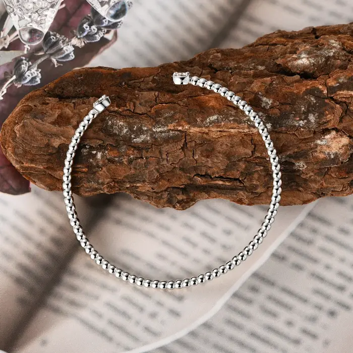 IOGOU – Bracelet manchette en argent massif 925