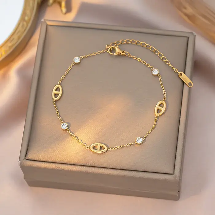 Ensemble de chaînes de col en titane et acier pour femmes, style français minimaliste, diamant blanc