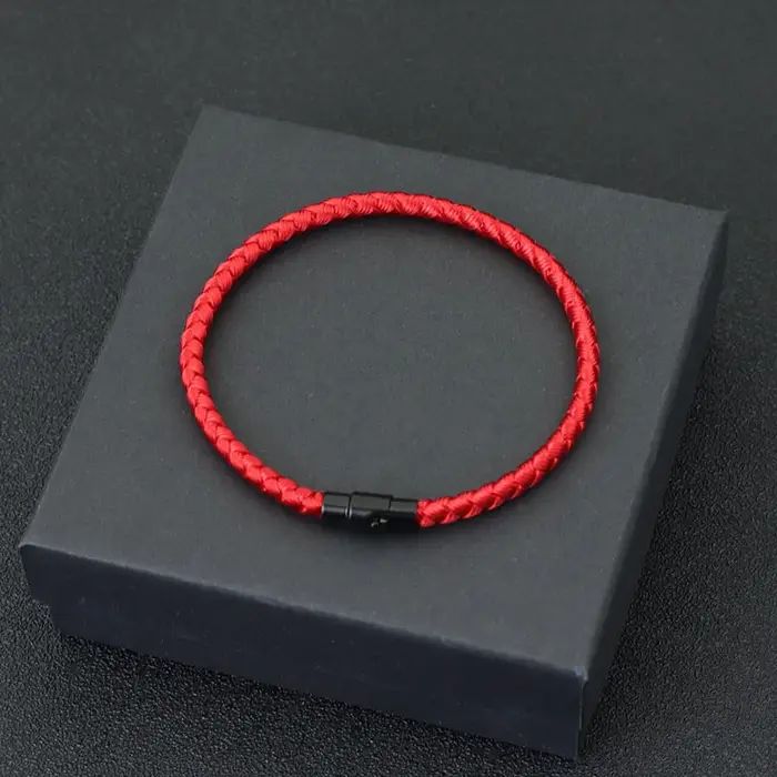 Bracelet en corde de quille de qualité supérieure bracelet magnétique de couple porte-bonheur pour la richesse et la prospérité symbole de réussite pour hommes et femmes