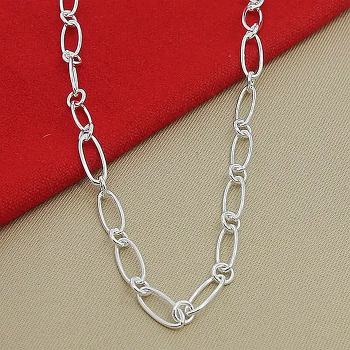 Aravant-Collier simple en argent 925 pour femme, bijoux fantaisie, accessoires