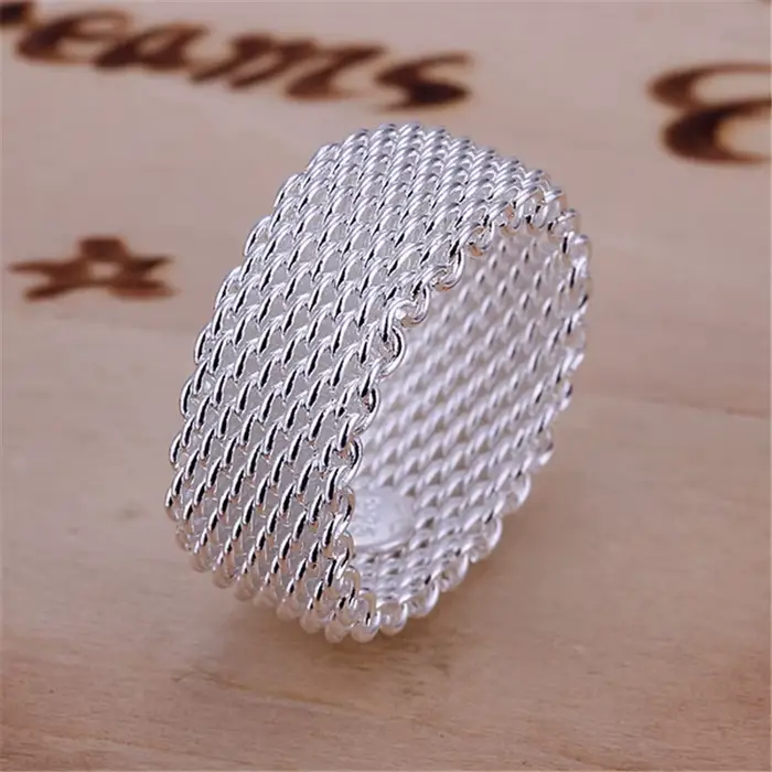 Bague creuse en argent Sterling 925 pour femmes, breloque à la mode, bijoux de fiançailles et de mariage