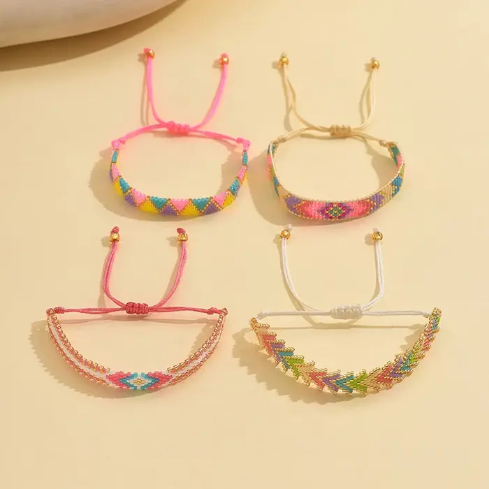 Ensemble de bracelets arc-en-ciel pour femme