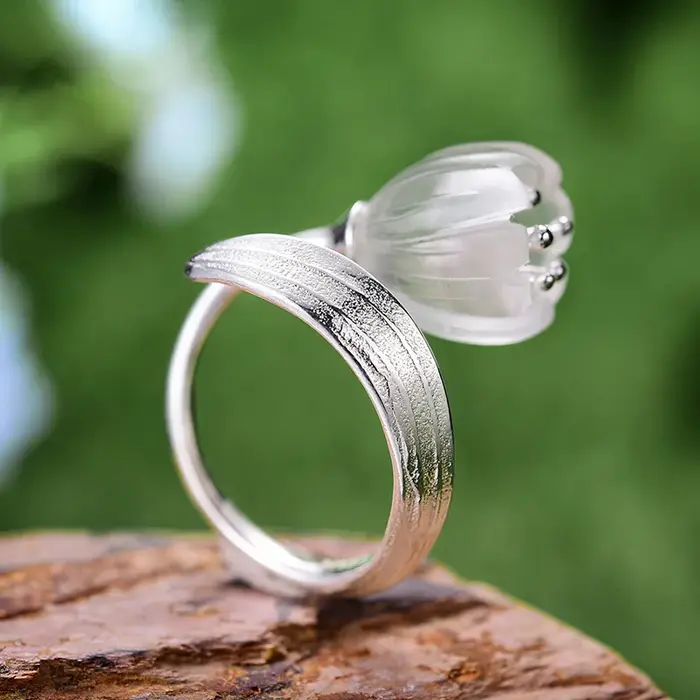 Lotus Fun – bague en argent Sterling 925, or 18 carats, corail rouge, bijoux fins faits à la main, f