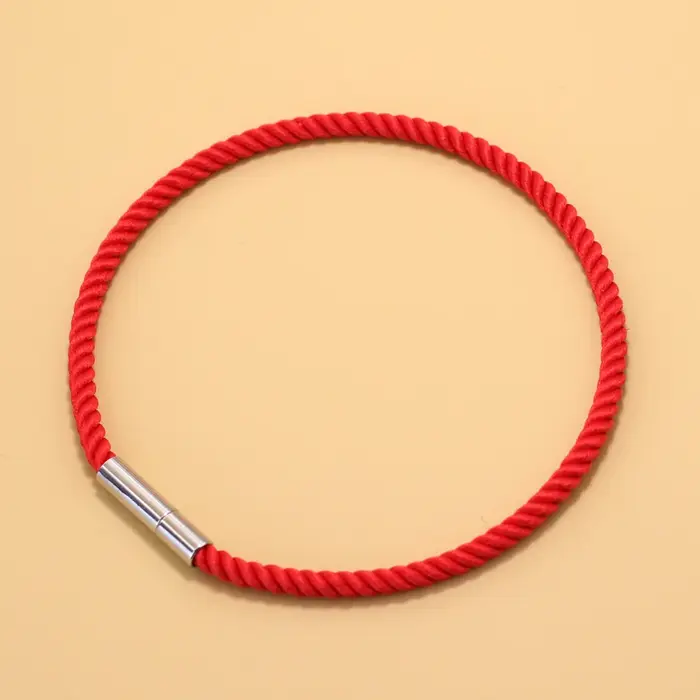Bracelet à cordes rouges minimaliste pour hommes et femmes