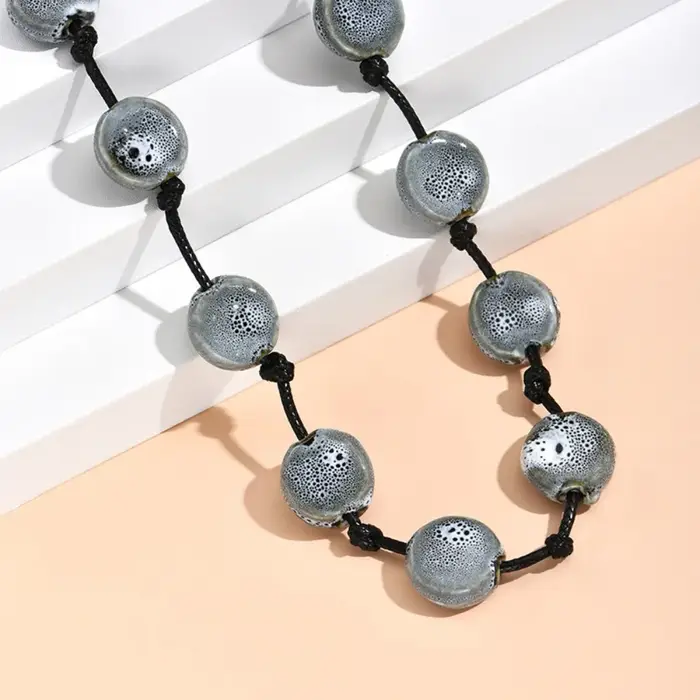 Collier en céramique coloré Style Boho