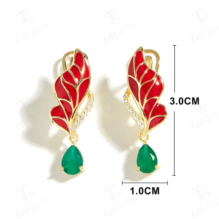 Boucles d'oreilles pendantes en argent au design magnifique pour femmes