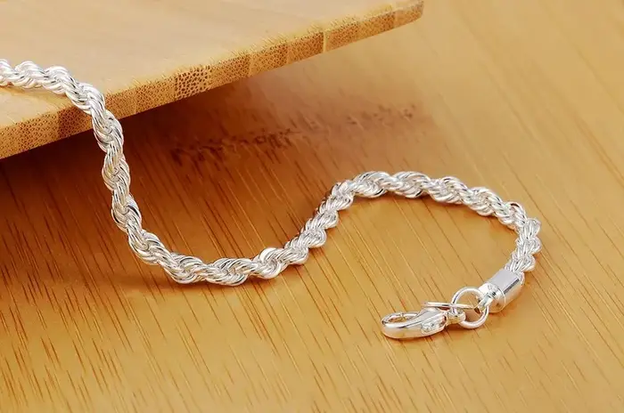 Bracelet à breloques en argent Sterling 925 pour hommes et femmes