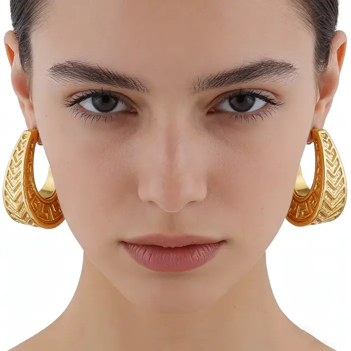Boucles d'oreilles couleur or pour femmes