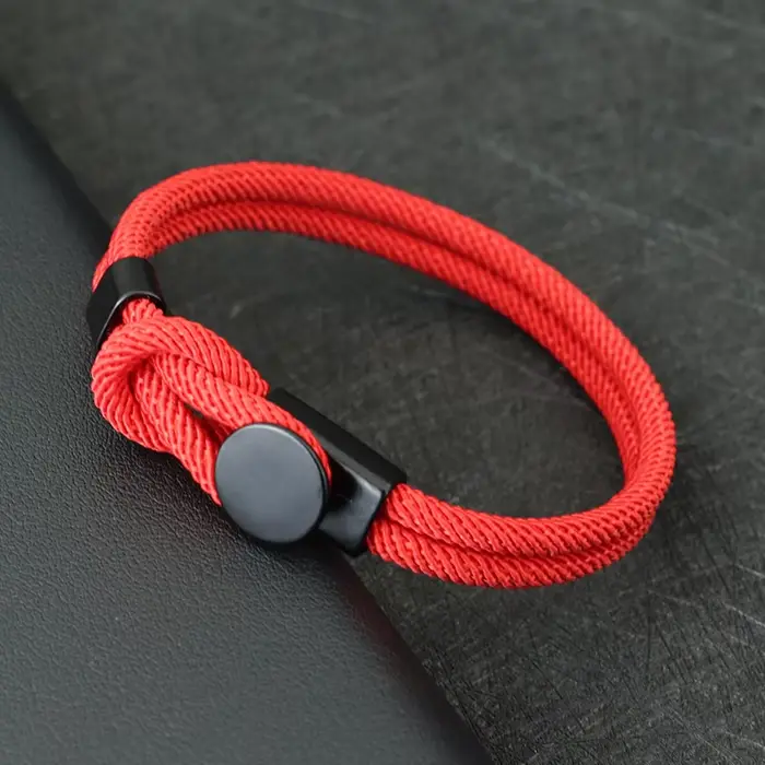 Bracelet en corde Double couche pour hommes