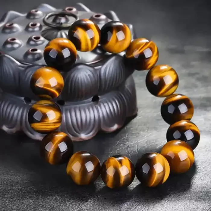 Bracelets en œil de tigre naturels pour hommes et femmes perles de pierres précieuses bracelets mode bijoux fait main pour les occasions spéciales