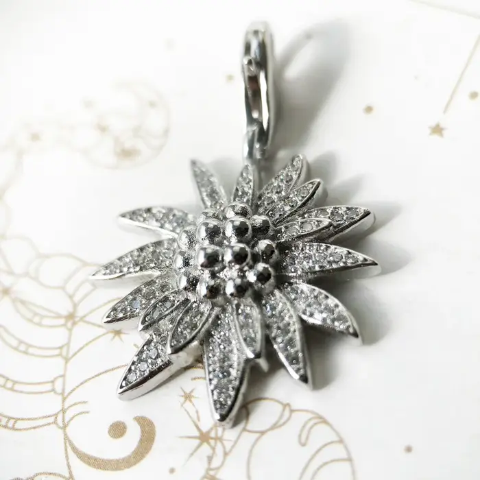 Collier Edelweiss, Bijoux fins romantiques en argent Sterling 2021