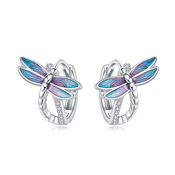 Boucles d'oreilles libellule en argent Sterling 925, bijoux polyvalents pour femmes, bijoux fins, ca