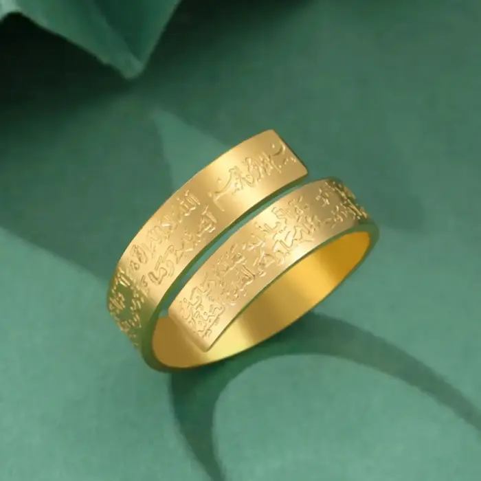 LIKGREAT – bague de prière de calligraphie arabe