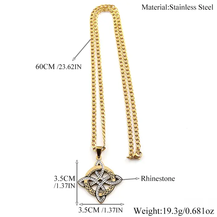 Collier Pendentif Nœud de Sorcière pour Femme et Homme