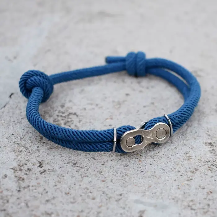 Biker Bracelet à breloques hommes Bracelet tresse corde chaîne moto vélo Style Bracelets mode Punk Bracelets bijoux réglable
