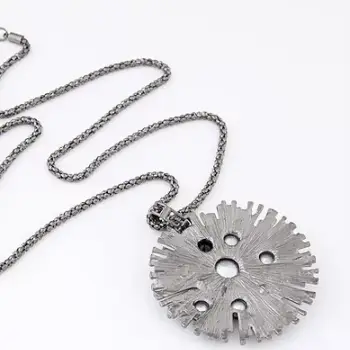 Collier et pendentif Vintage en cristal de strass pour femmes, chaîne de pull longue, bijoux à la mode