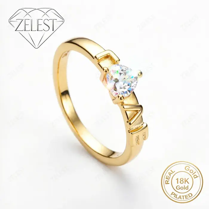 Bague en argent sterling 925 plaqué or 18 carats avec chiffres romains exquis, accessoire de mode po