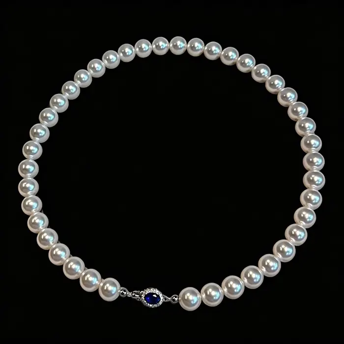 Collier de perles d'eau douce élégant pour femmes et hommes occasions de fête luxueux avec certification CMA