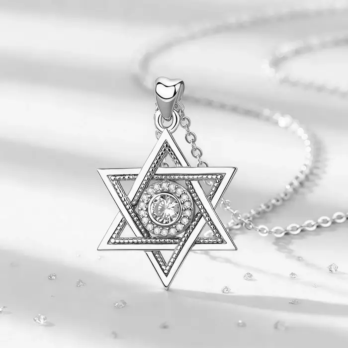 Eudora – collier étoile de David en argent Sterling 925