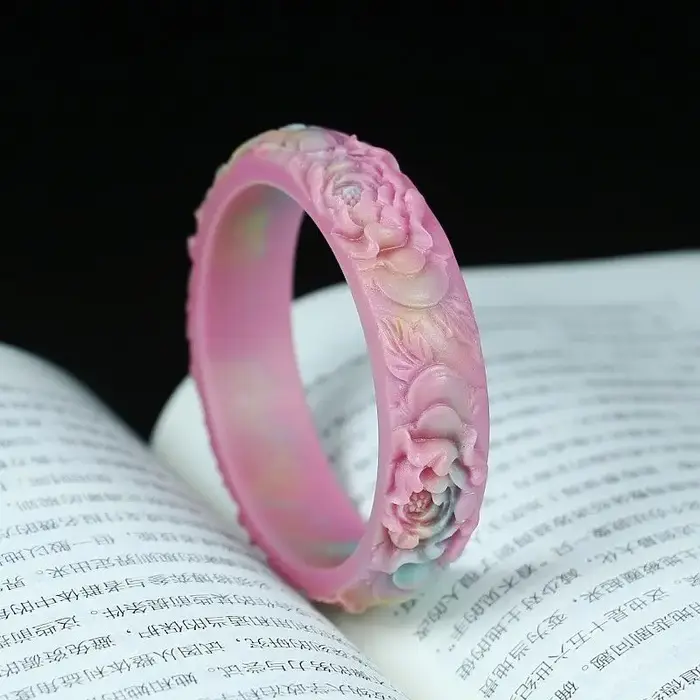 Nouveau Bracelet sculpté exquis en Agate Yanyuan
