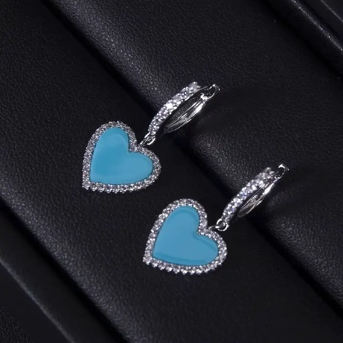 Boucles d'oreilles créoles incrustées de cuivre pour femmes, plaqué or véritable 18 carats, bijoux é