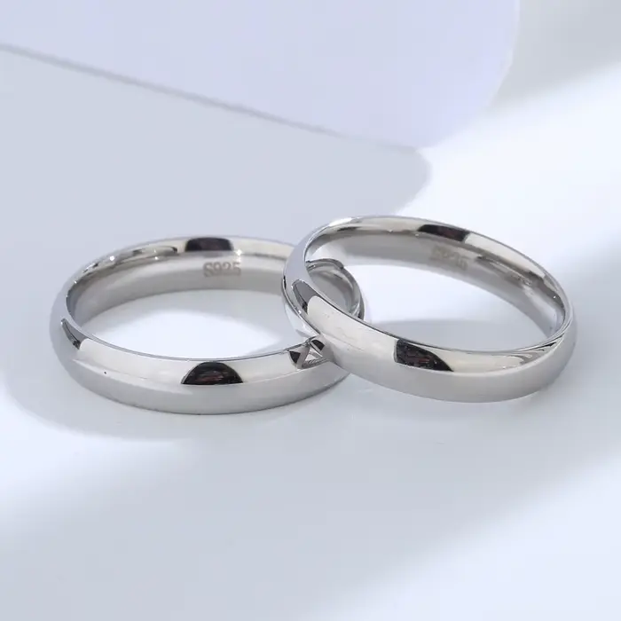 Buyee 925 bague de couple en argent Sterling anciens Styles
