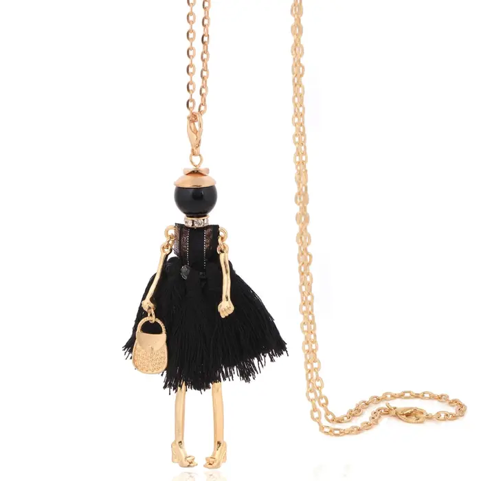 Collier Long Pendentif Fait à la Main pour Femme et Fille