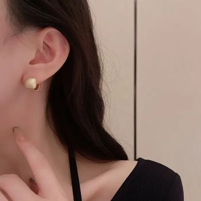 Boucles d'Oreilles Géométriques Bergame ChimBrushed pour Femmes