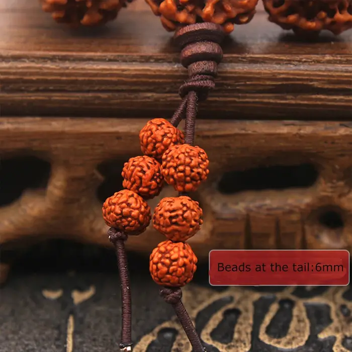 18mm 5 Mukhi Rudraksha Mala chapelet Bracelet Bodhi bouddhisme tibétain