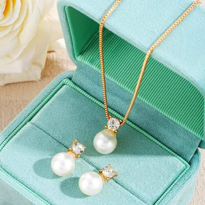 Bijoux en fausses perles pour femmes, style français, luxe discret, adaptés à un usage quotidien, aux fêtes, aux banquets, cadeau idéal