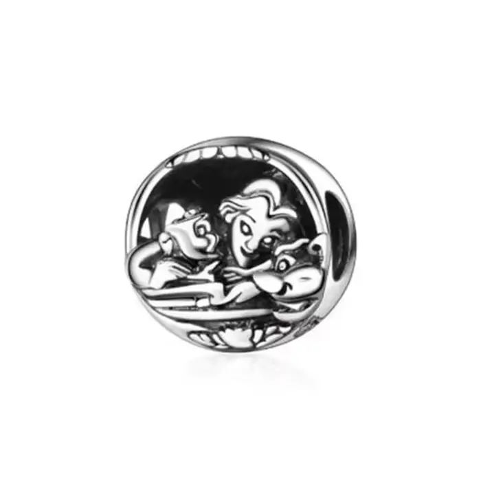 Nouveau bracelet cubain en argent S925 avec boucle en forme de cœur et corde tressée bicolore, idéal